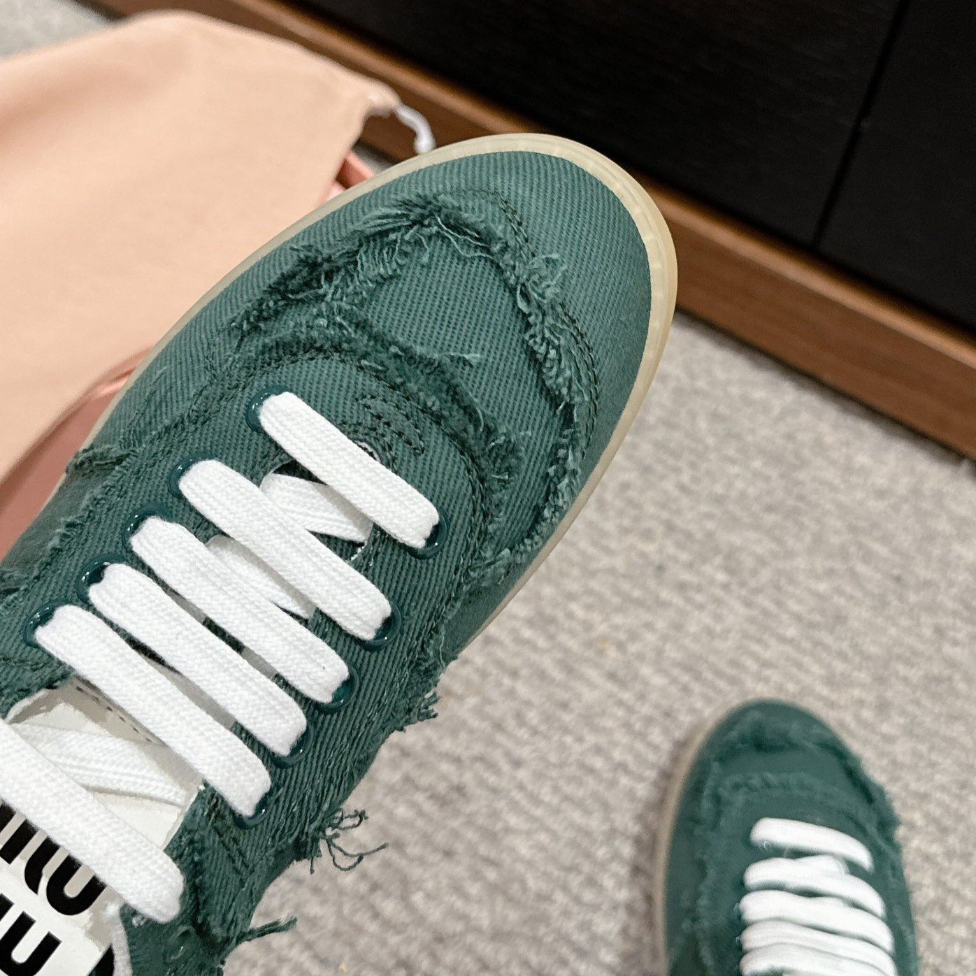Dexun Sneaker Dark Green Canvas - 35