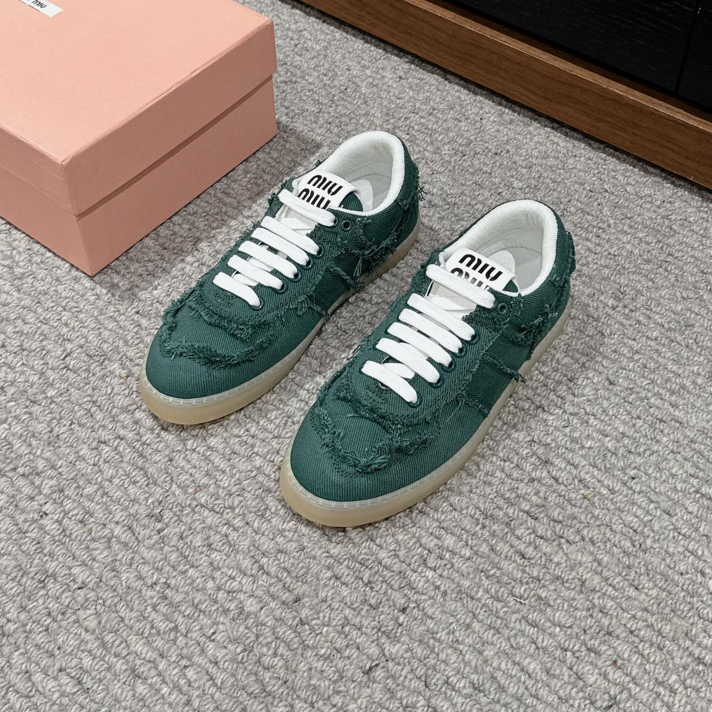 Dexun Sneaker Dark Green Canvas - 35