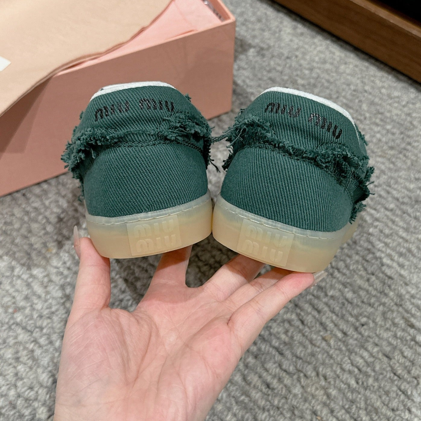 Dexun Sneaker Dark Green Canvas - 35