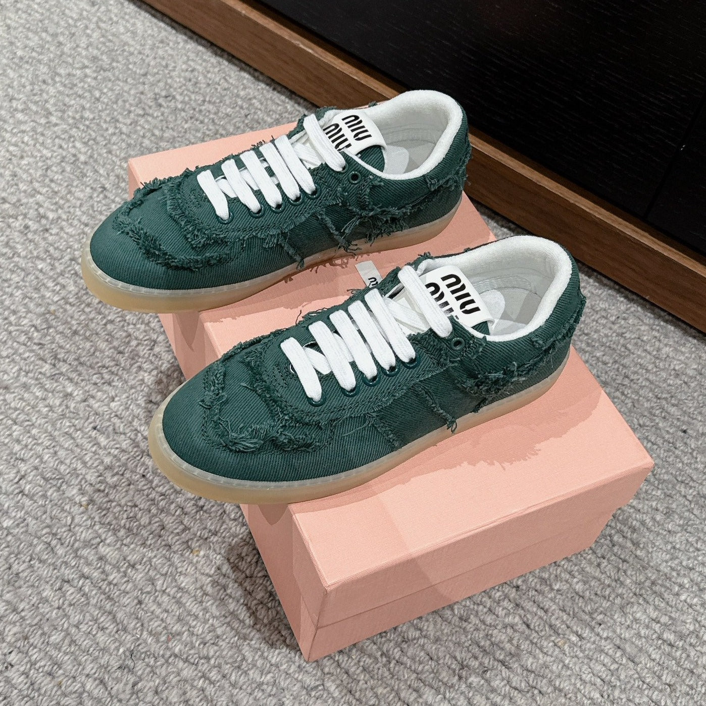 Dexun Sneaker Dark Green Canvas - 35