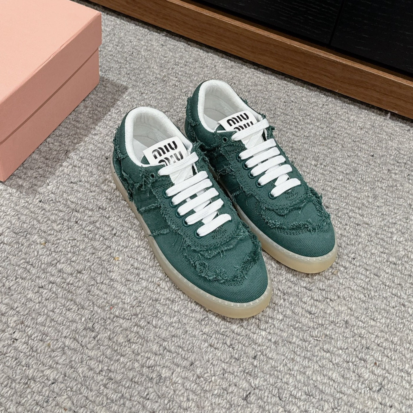 Dexun Sneaker Dark Green Canvas - 35