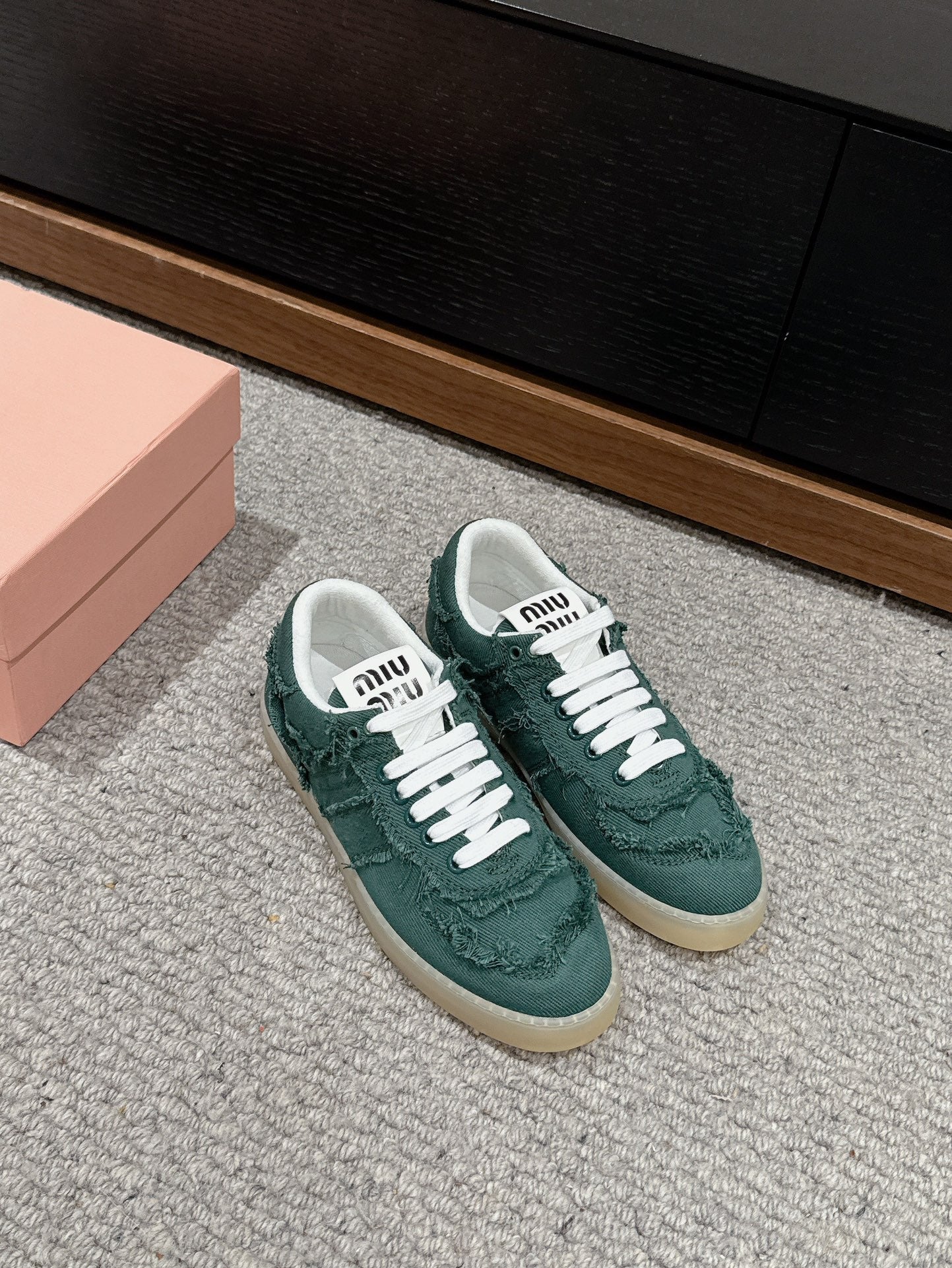 Dexun Sneaker Dark Green Canvas - 35