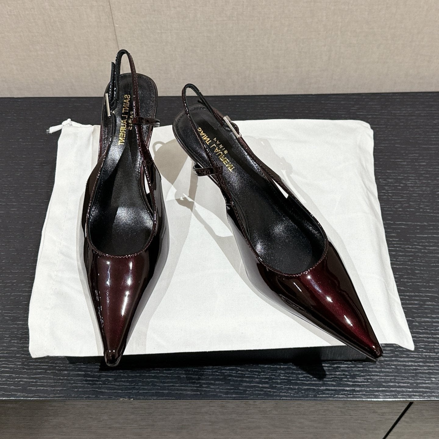 SL CHERISH SLINGBACK 75 WINE CALFSKIN - 35