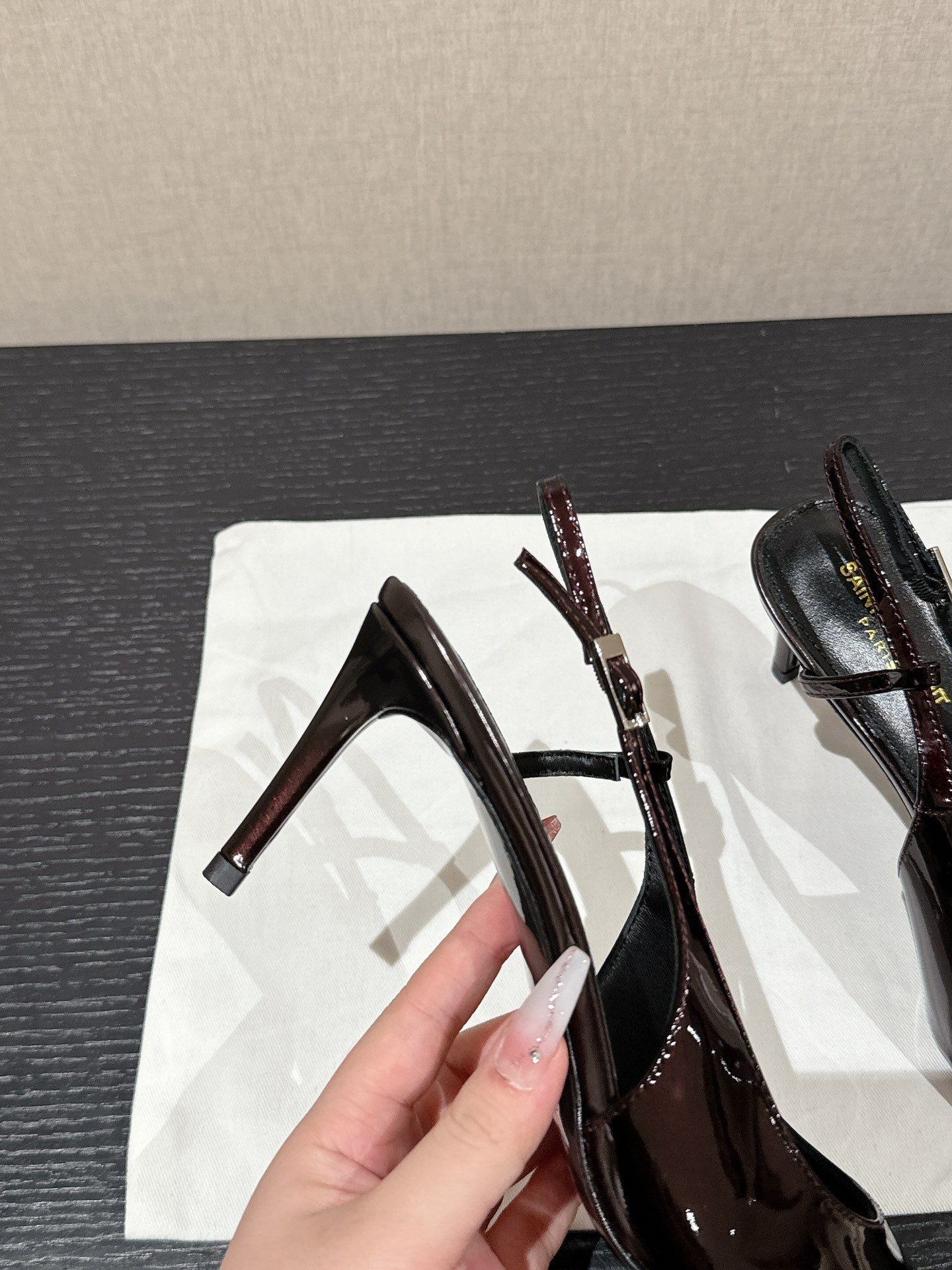 SL CHERISH SLINGBACK 75 WINE CALFSKIN - 35