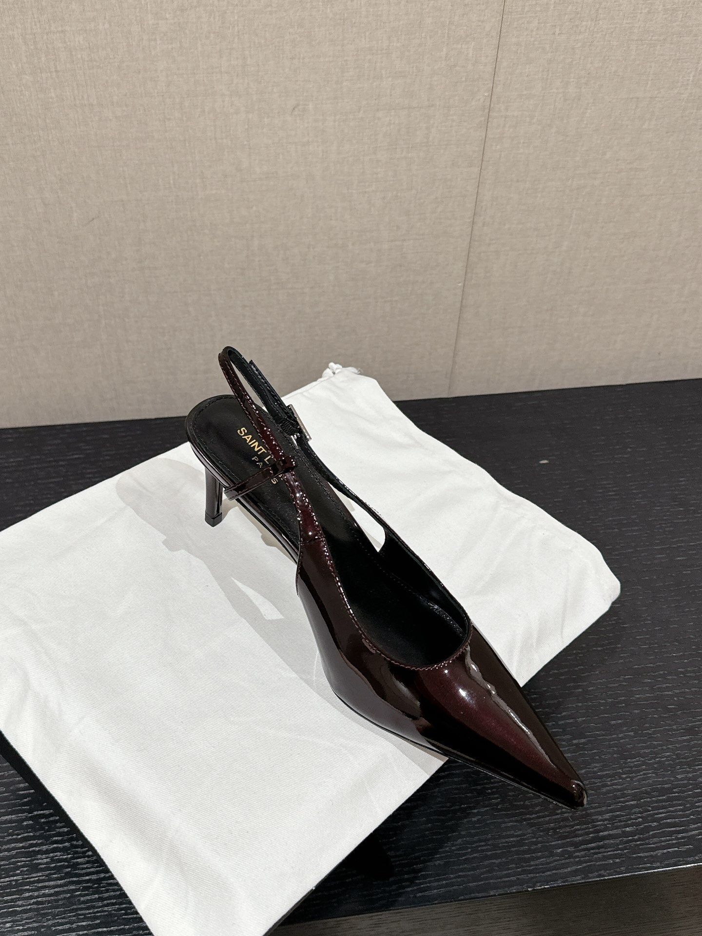 SL CHERISH SLINGBACK 75 WINE CALFSKIN - 35