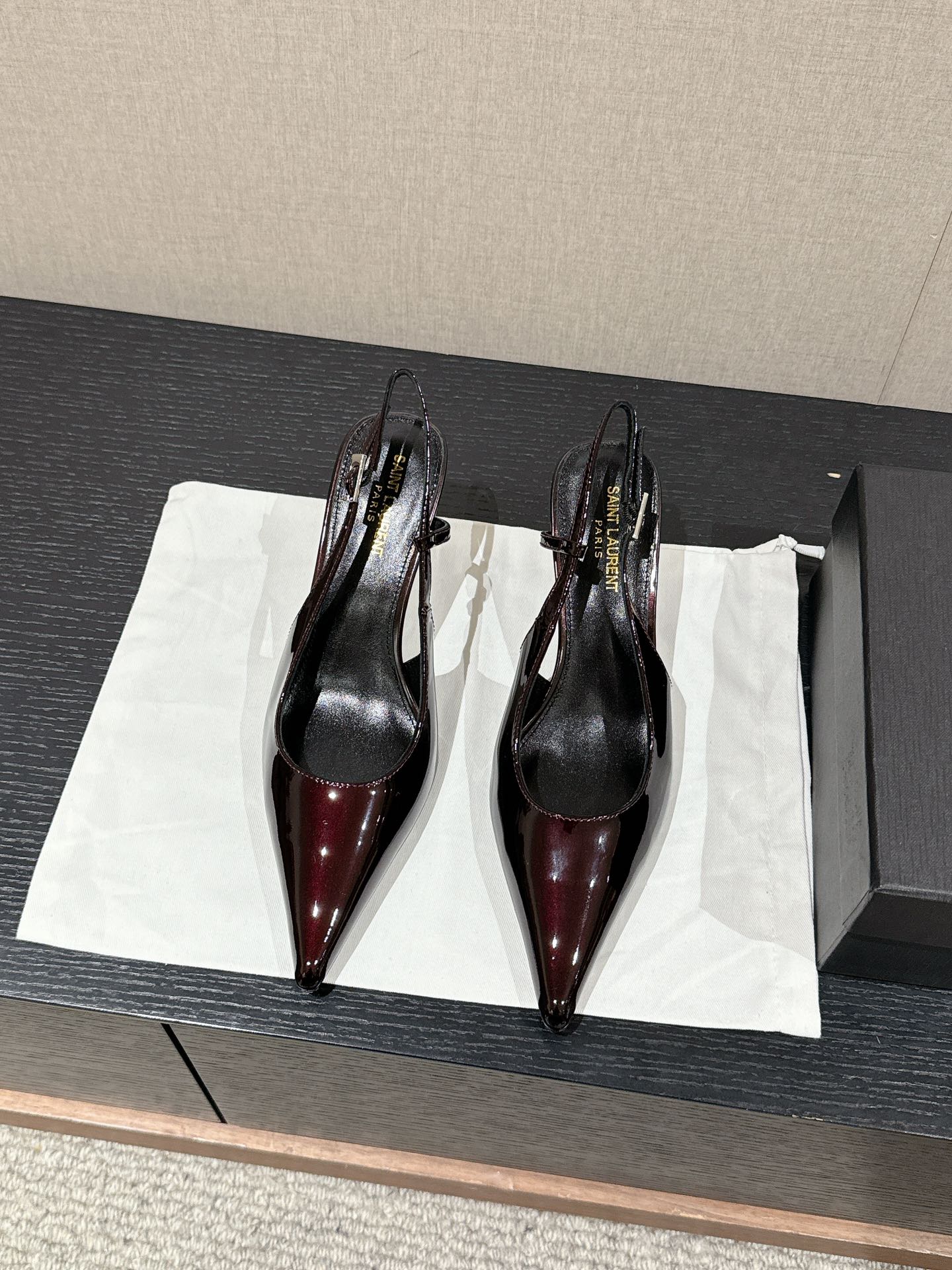 SL CHERISH SLINGBACK 75 WINE CALFSKIN - 35