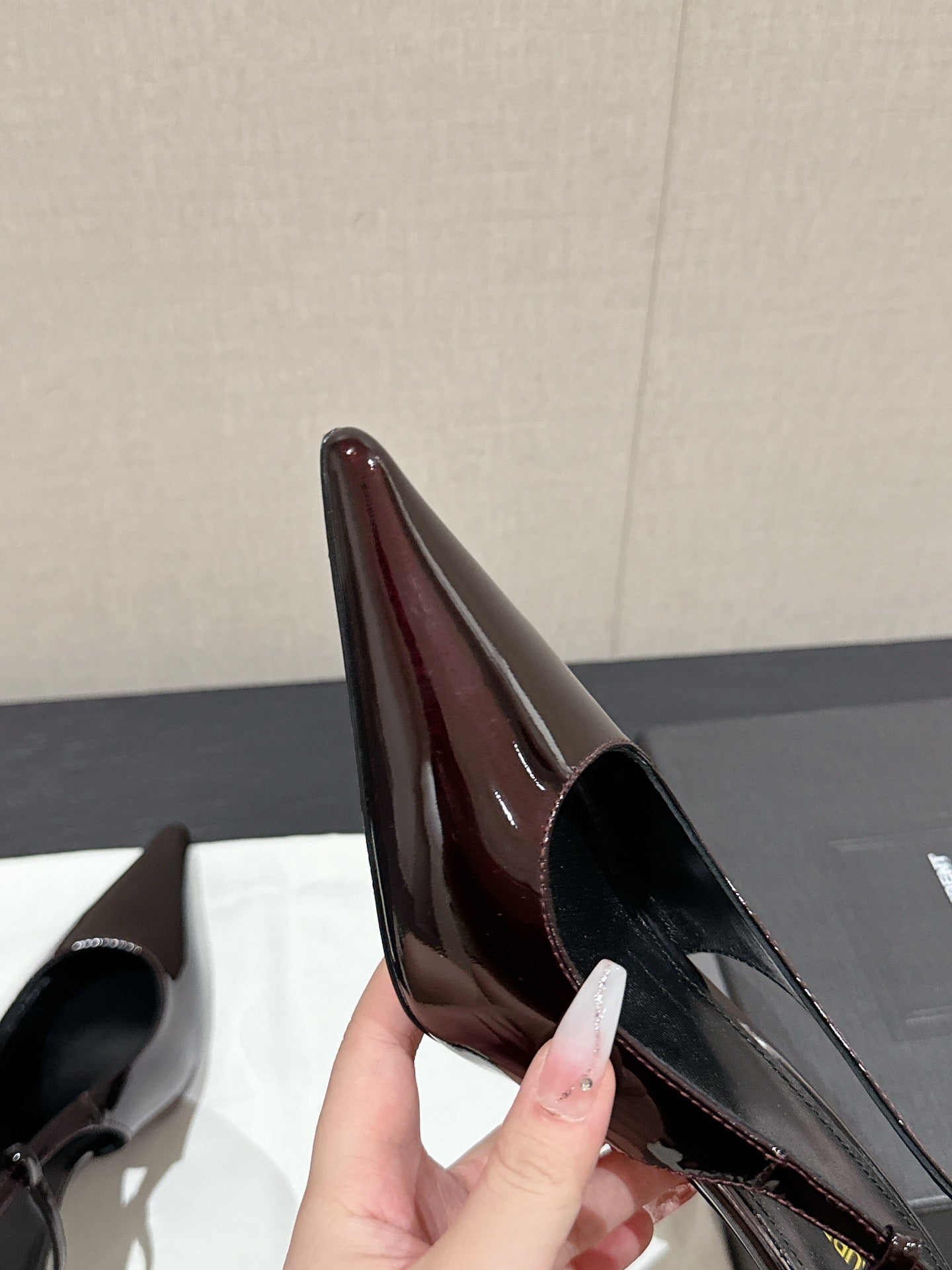 SL CHERISH SLINGBACK 75 WINE CALFSKIN - 35