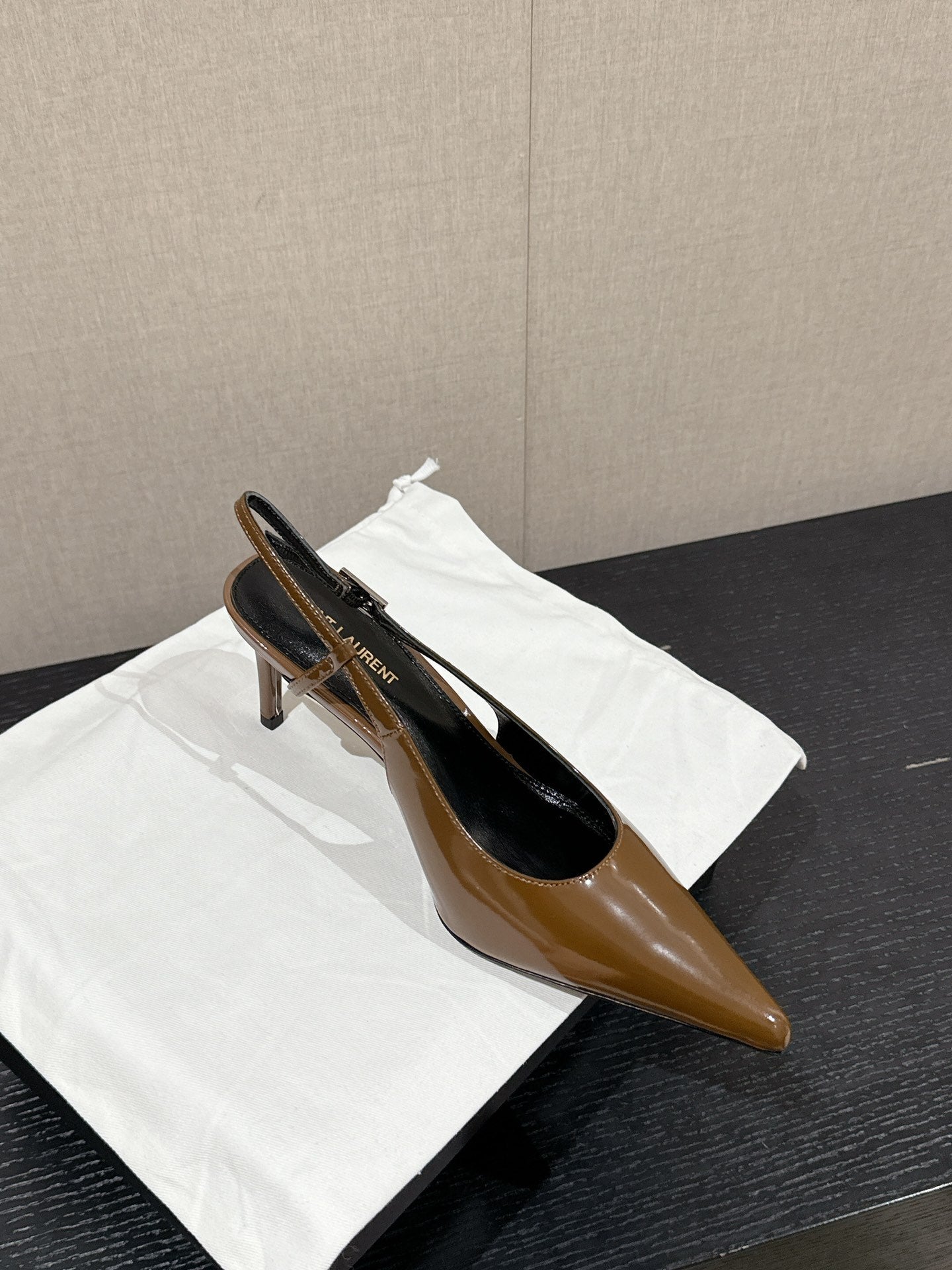 SL CHERISH SLINGBACK 75 CAMEL CALFSKIN - 35