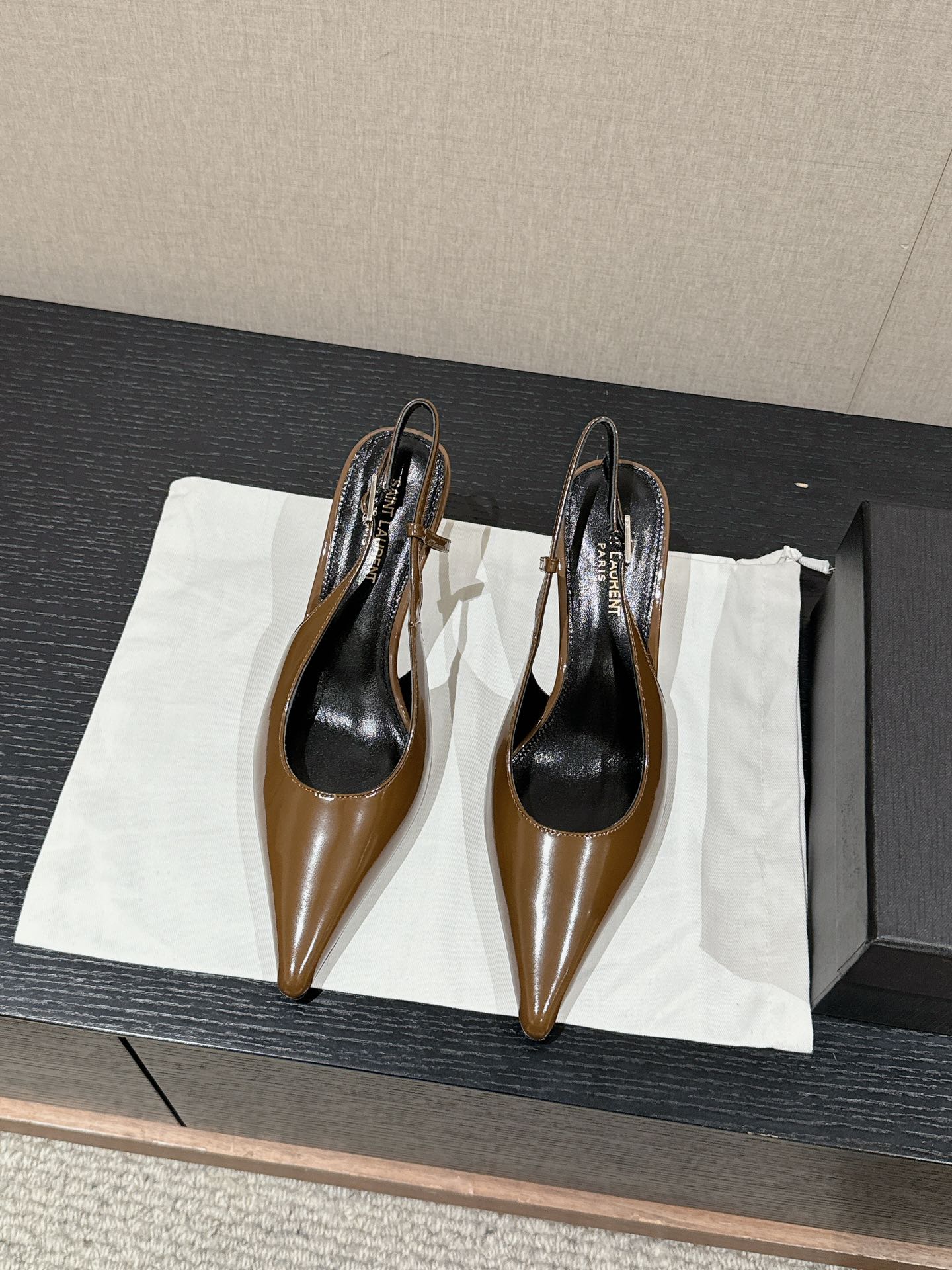 SL CHERISH SLINGBACK 75 CAMEL CALFSKIN - 35