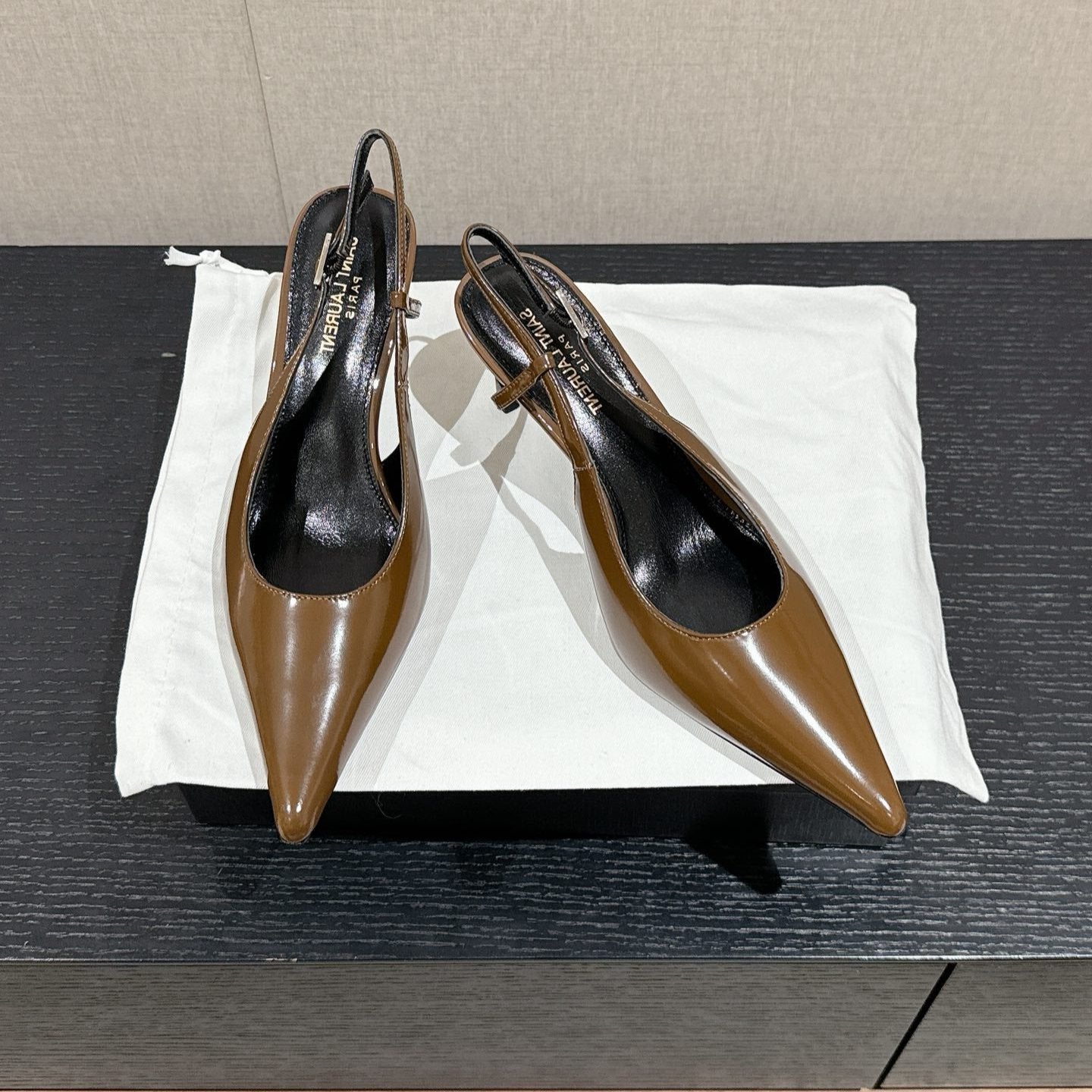 SL CHERISH SLINGBACK 75 CAMEL CALFSKIN - 35