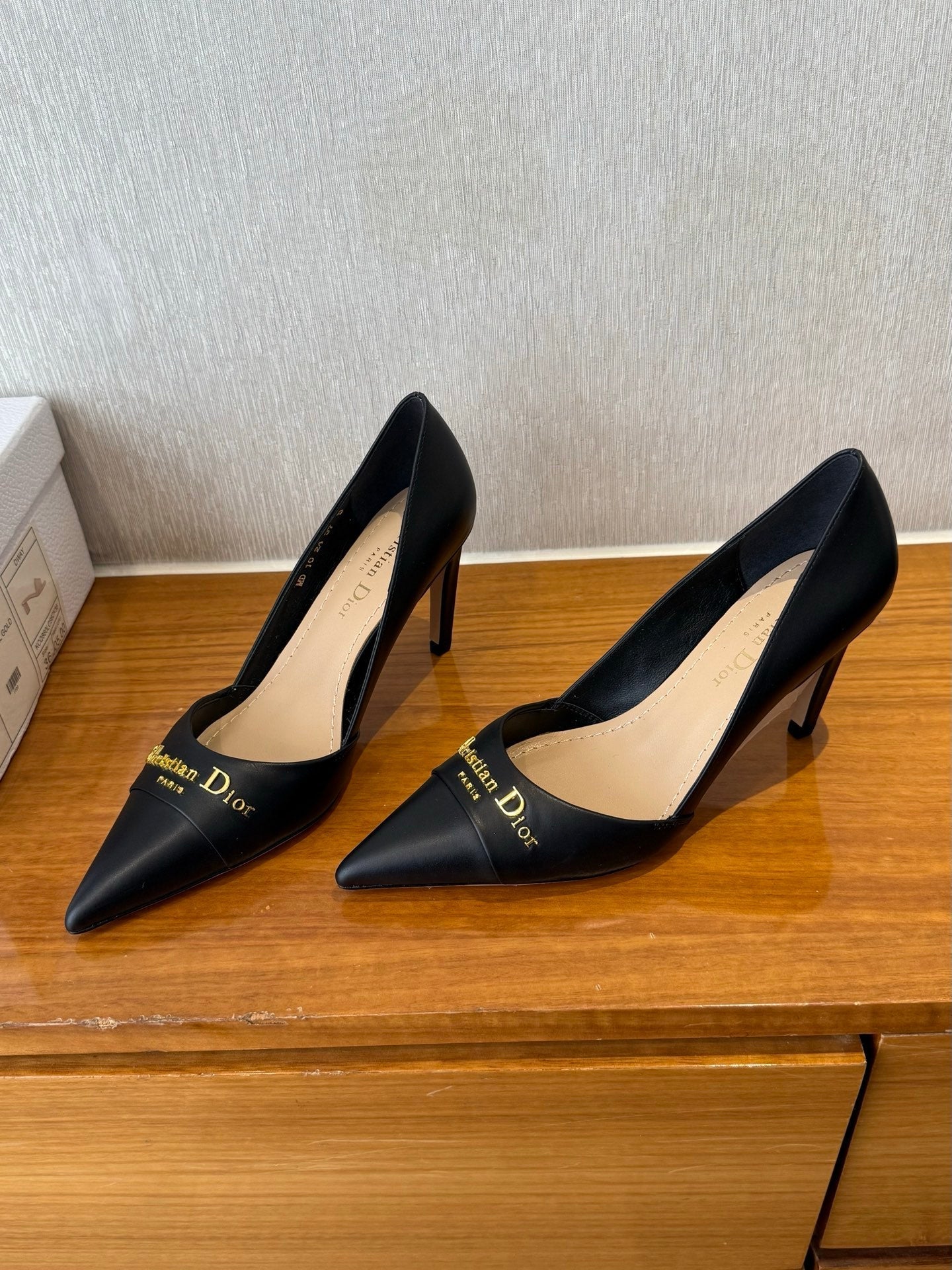 MY DD 25S HIGH HEEL 80MM IN BLACK CALFSKIN - 35