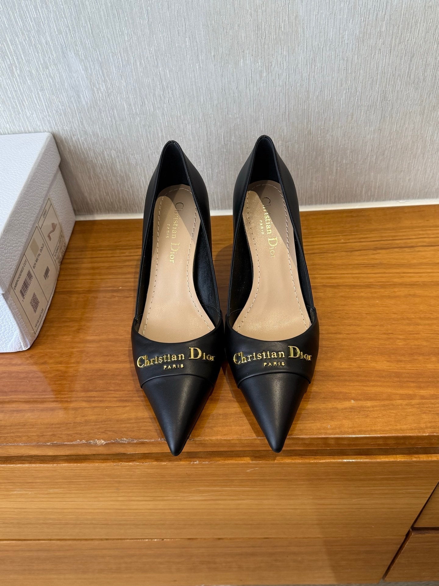 MY DD 25S HIGH HEEL 80MM IN BLACK CALFSKIN - 35