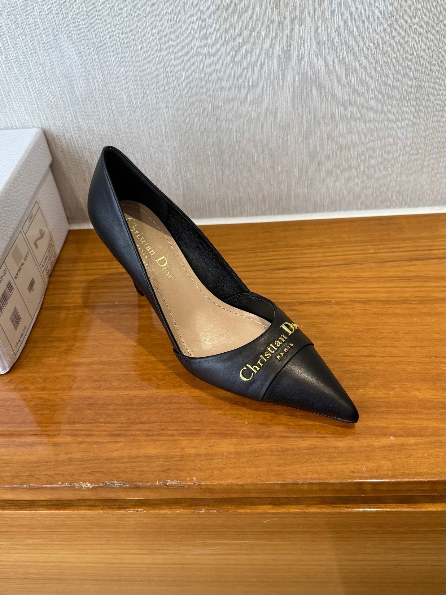 MY DD 25S HIGH HEEL 80MM IN BLACK CALFSKIN - 35