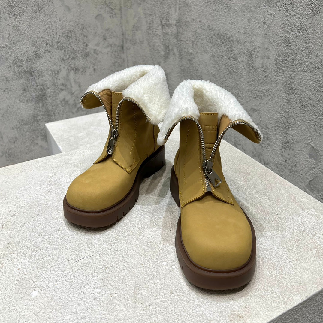 BOTTINE HADDOCK BOOTS IN CITRINE YELLOW SUEDE - 35
