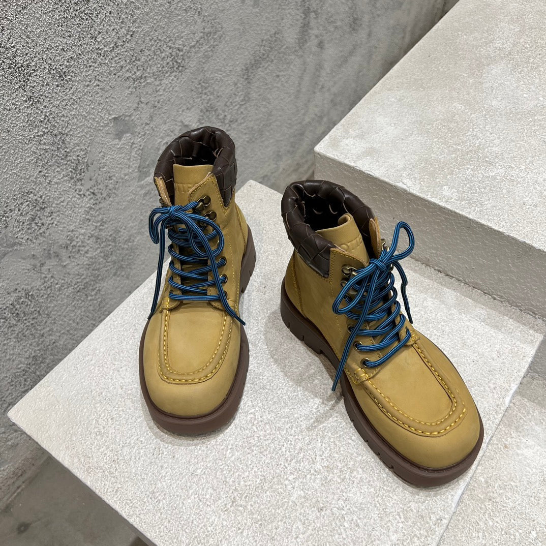 HADDOCK LACE-UP ANKLE BOOT IN CIDER BROWN SUEDE - 35