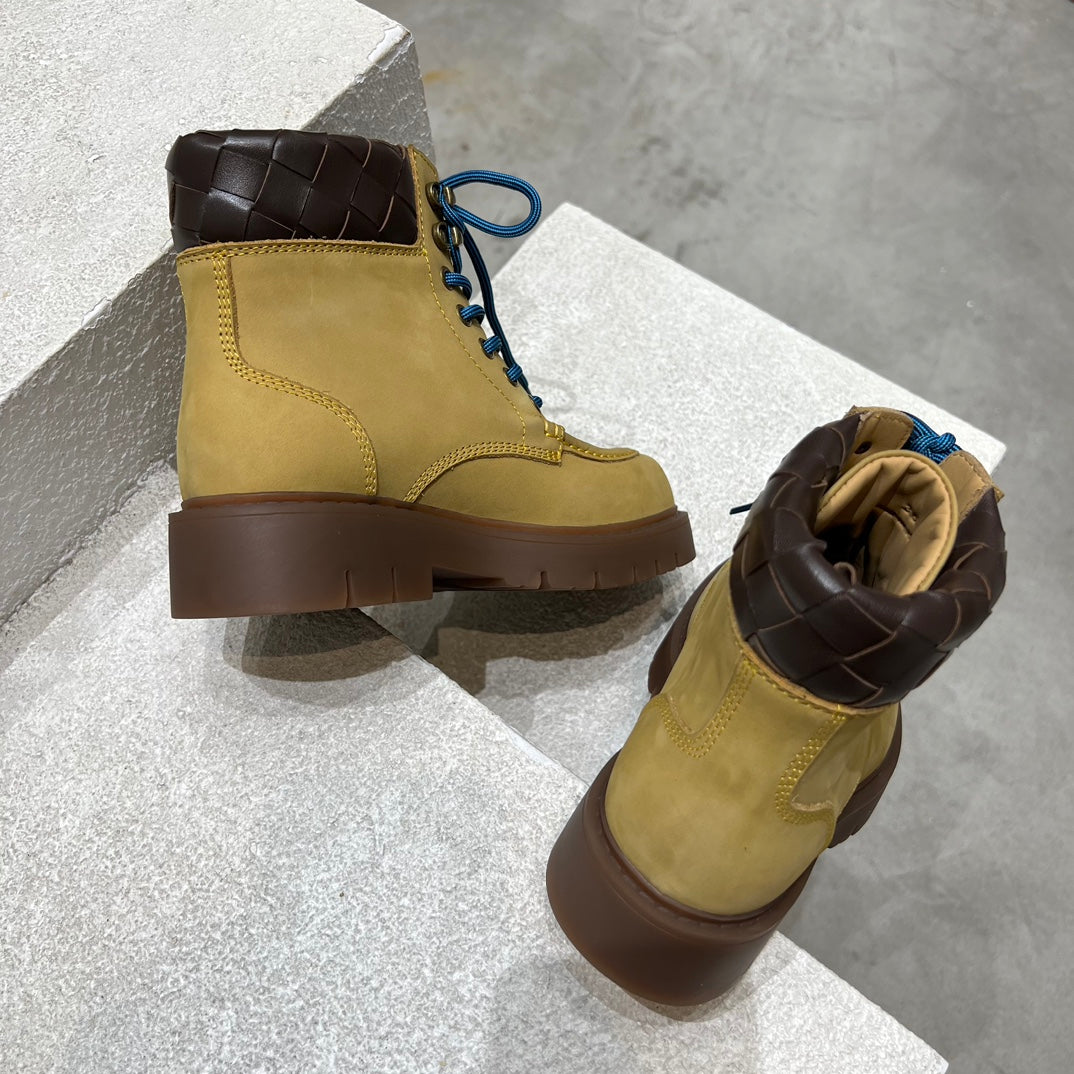 HADDOCK LACE-UP ANKLE BOOT IN CIDER BROWN SUEDE - 35