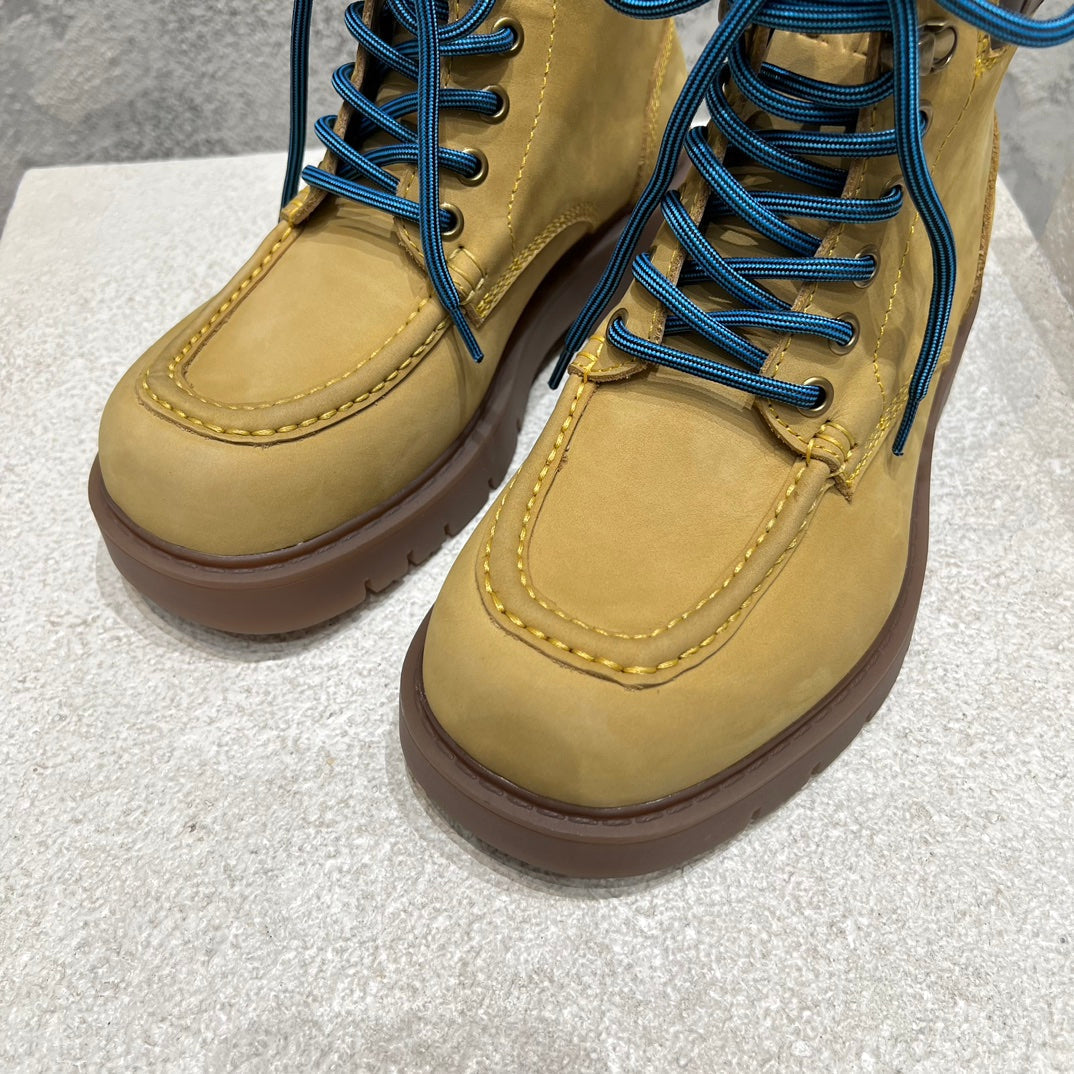 HADDOCK LACE-UP ANKLE BOOT IN CIDER BROWN SUEDE - 35