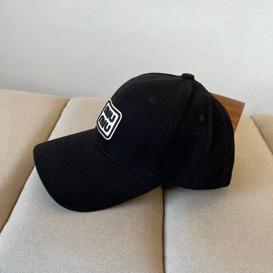MM BASEBALL CAP IN BLACK KHAKI FABRIC STYLE 2