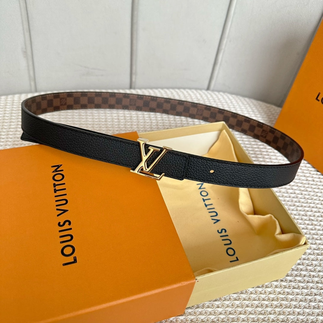 LV ICONIC 25 MM IN BROWN DAMIER CALFSKIN GOLD HARDWARE - 30