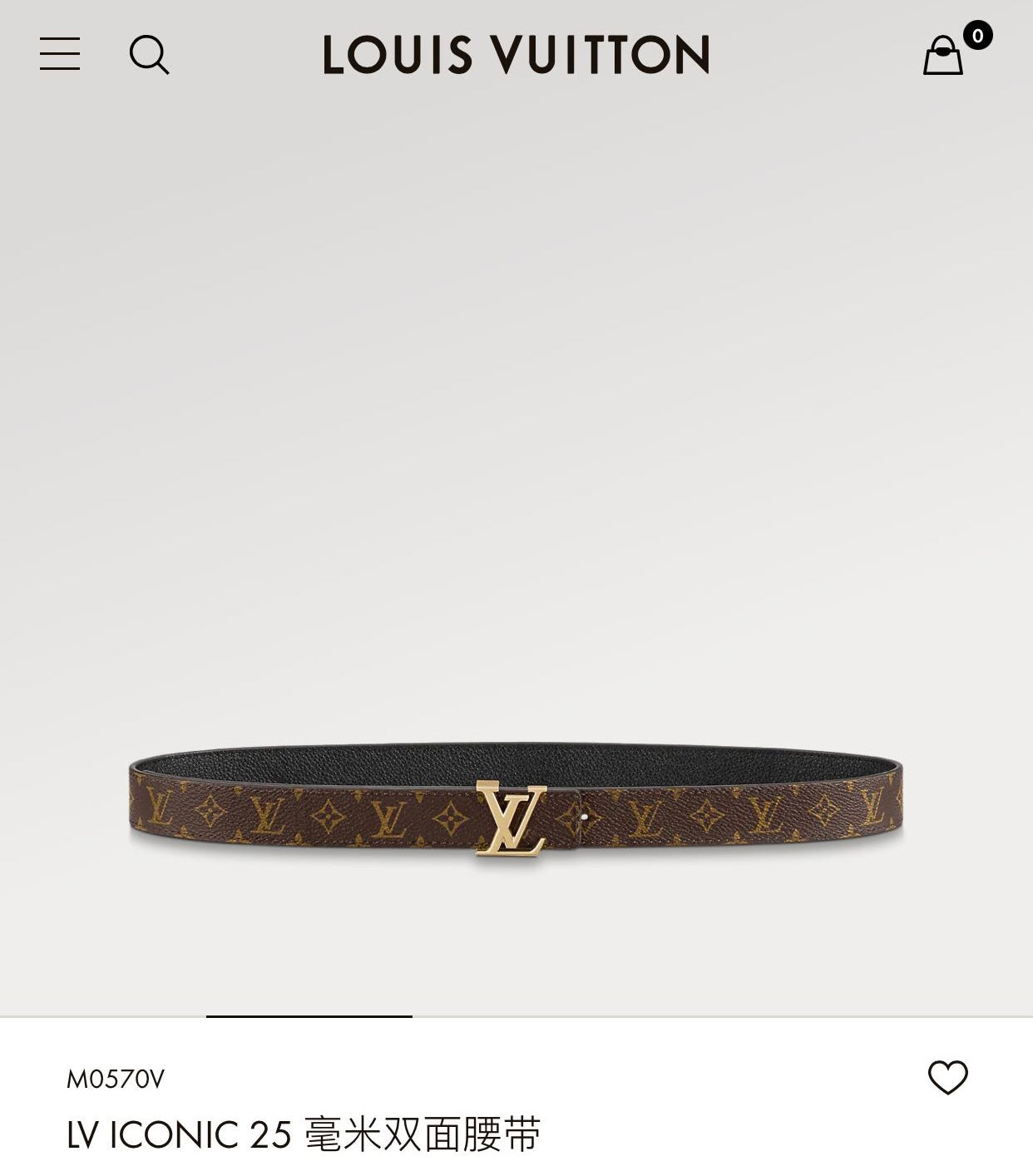 LV ICONIC 25 MM IN BROWN DAMIER CALFSKIN SILVER HARDWARE - 30