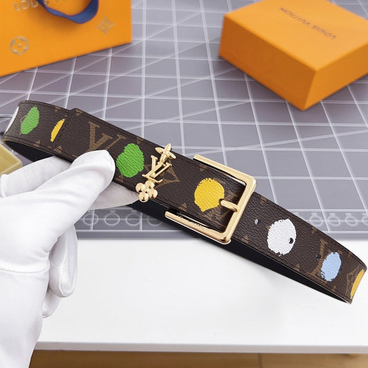 LV BLOOM 30 MM IN COLORFUL MONOGRAM CALFSKIN GOLD HARDWARE - 30