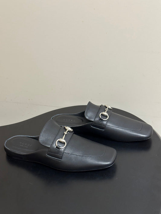МЮЛІ GUCCI 26S HORSEBIT З ЧОРНОЇ ТЕЛЯЧОЇ ШКІРИ