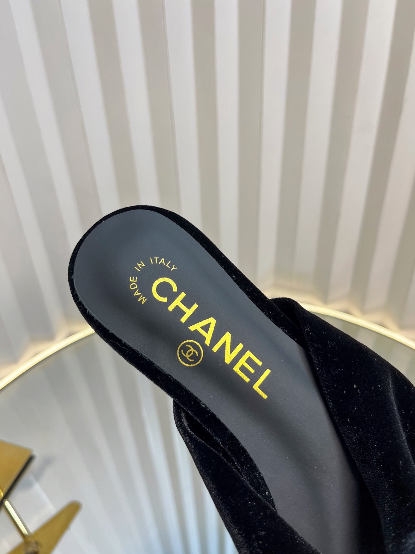 LACE SANDALS IN BLACK VELVET - 35