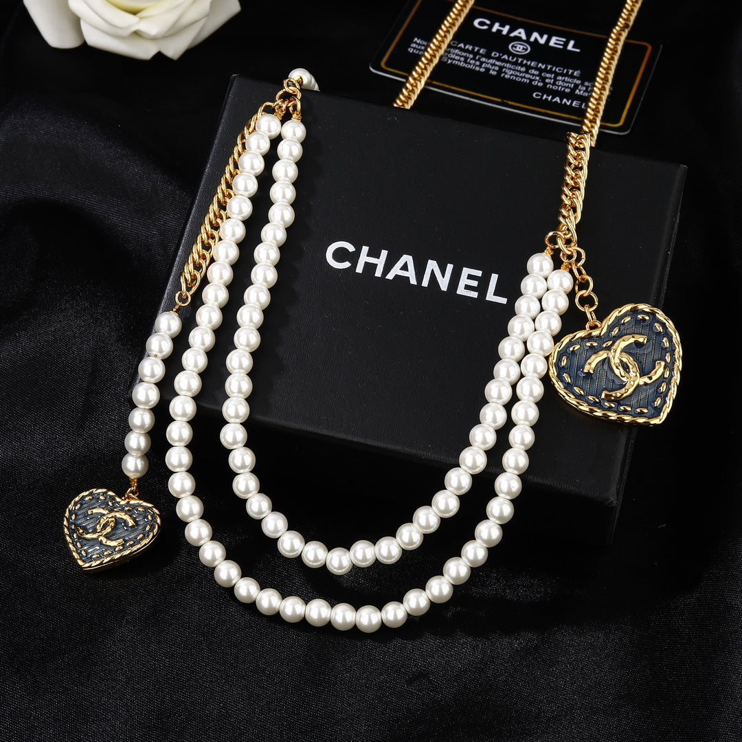 CHANEL 25S CHAIN BELT IN WHITE PEARL 614480 - 30