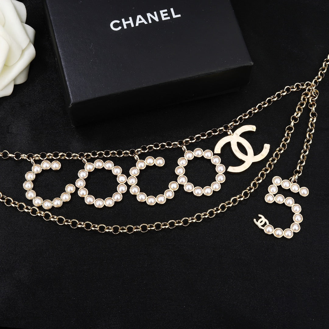 CHANEL 25S CHAIN BELT WITH PEARL 612634 - 30