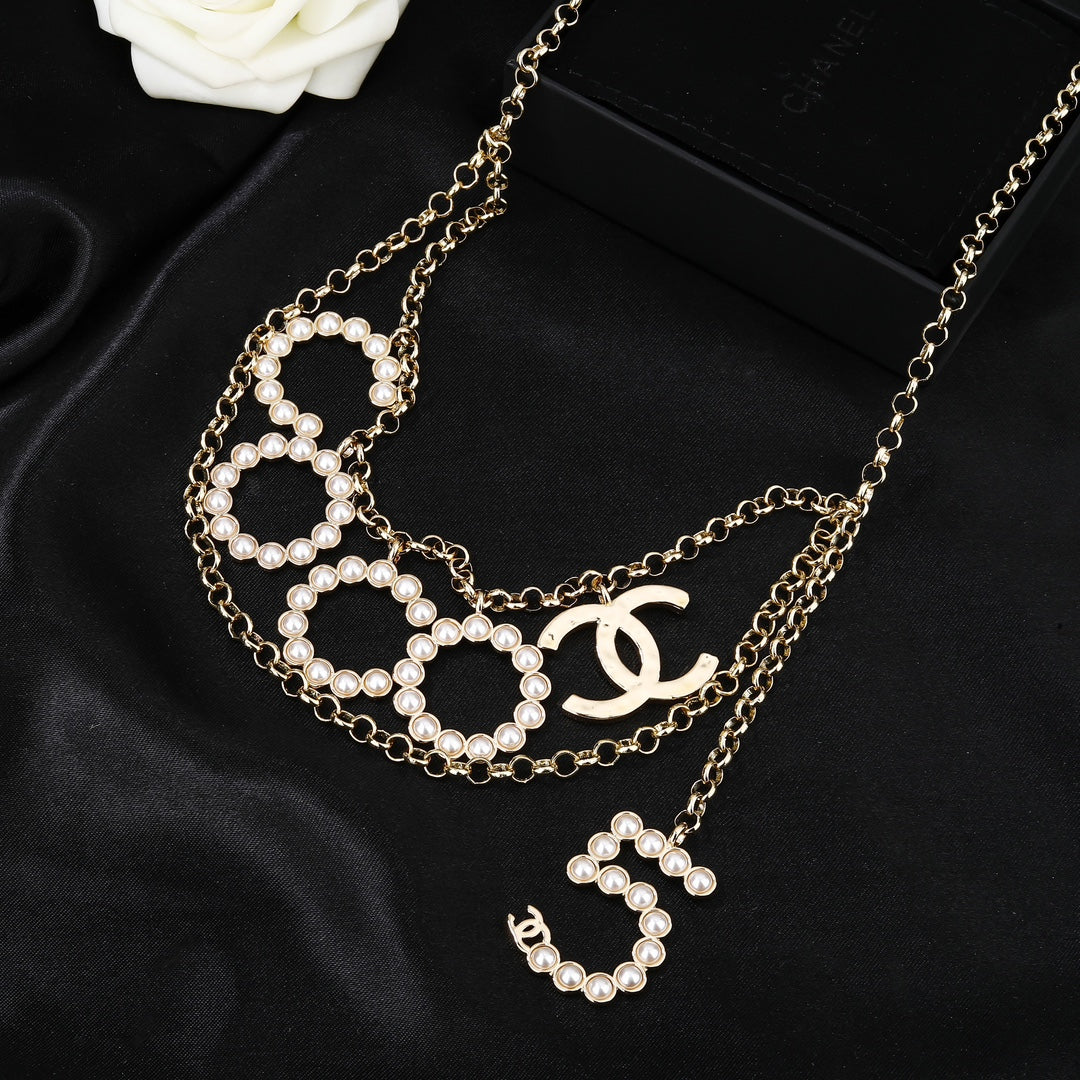 CHANEL 25S CHAIN BELT WITH PEARL 612634 - 30