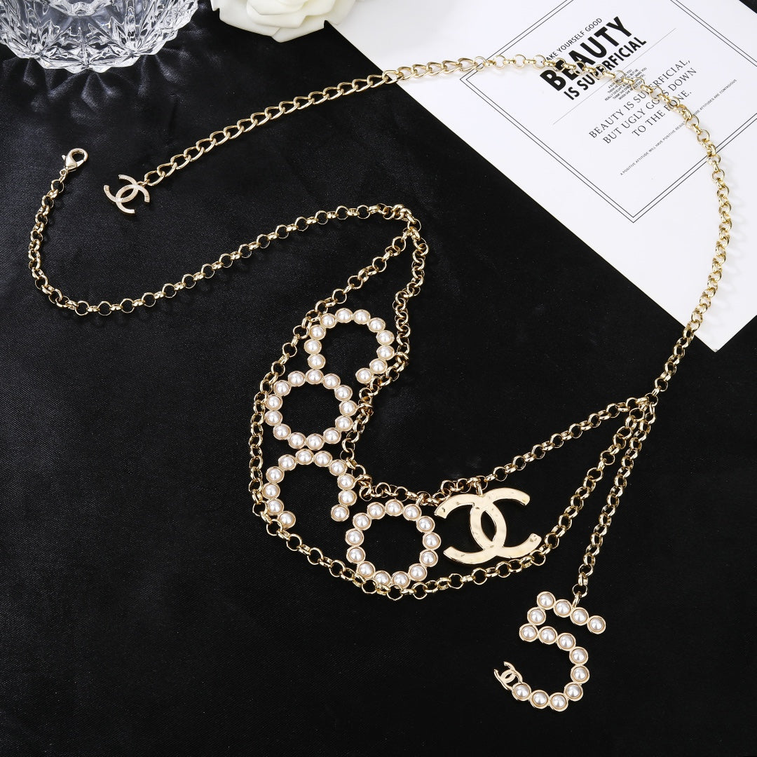 CHANEL 25S CHAIN BELT WITH PEARL 612634 - 30