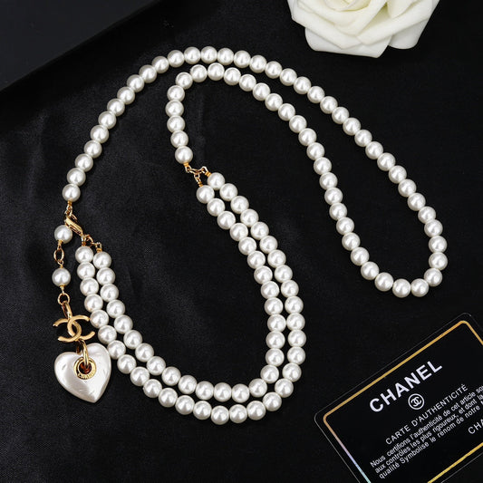 CHANEL 25S CHAIN BELT IN WHITE PEARL 614404 - 30