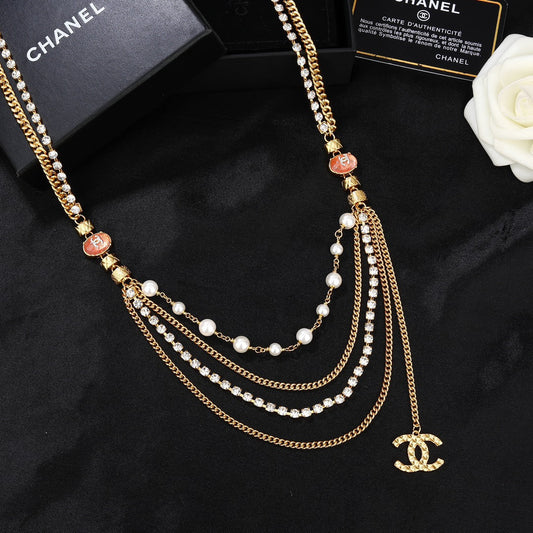 CHANEL 25S GOLD CHAIN BELT WITH PEARL 611794 - 30