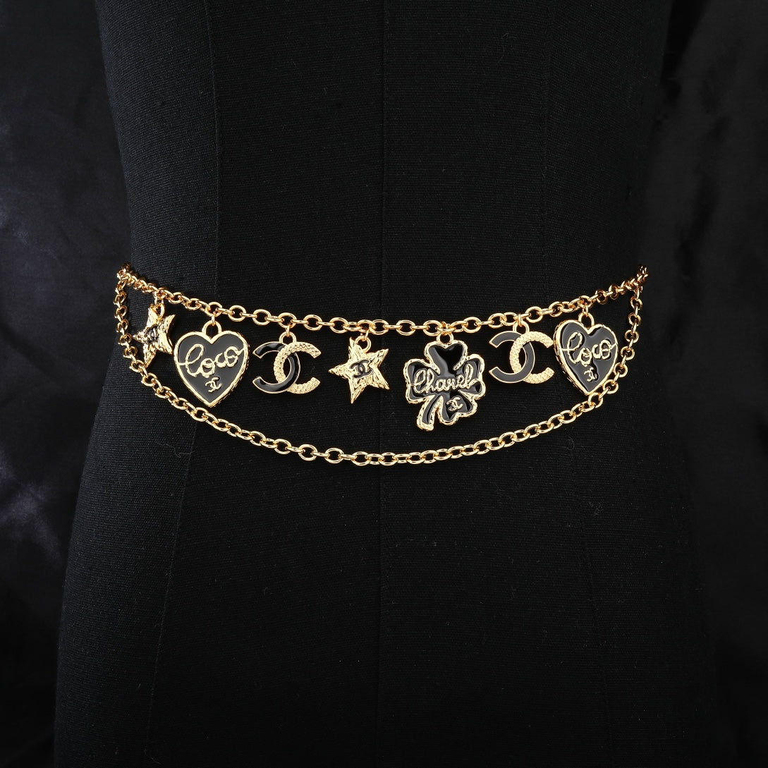 CHANEL 25S GOLD CHAIN BELT 611795 - 30