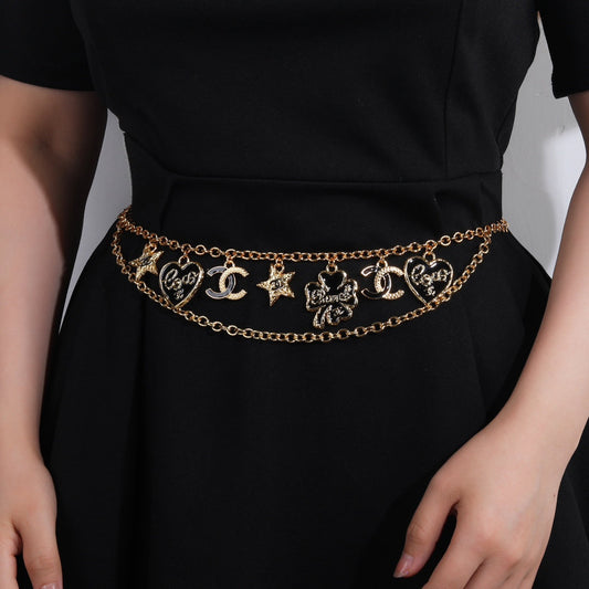 CHANEL 25S GOLD CHAIN BELT 611795 - 30