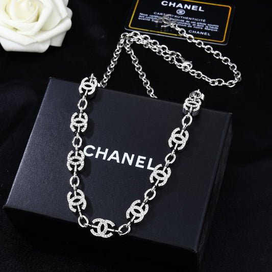 CHANEL 25S CHAIN BELT IN SILVER METALLIC 614472 - 30