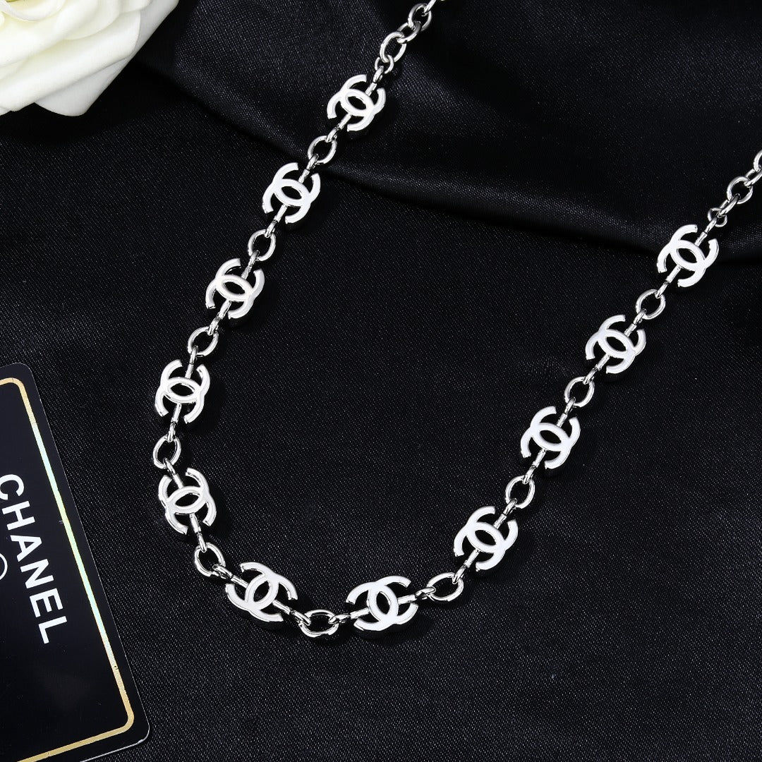 CHANEL 25S CHAIN BELT IN SILVER METALLIC 614472 - 30