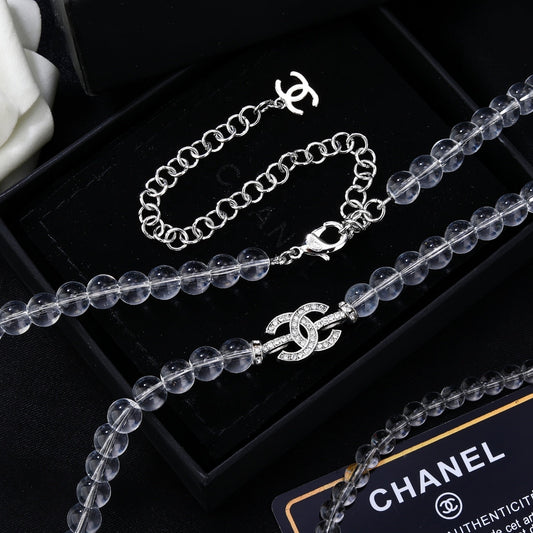 CHANEL 25S CHAIN BELT WITH STONE BEADS STYLE 2 608643 - 30