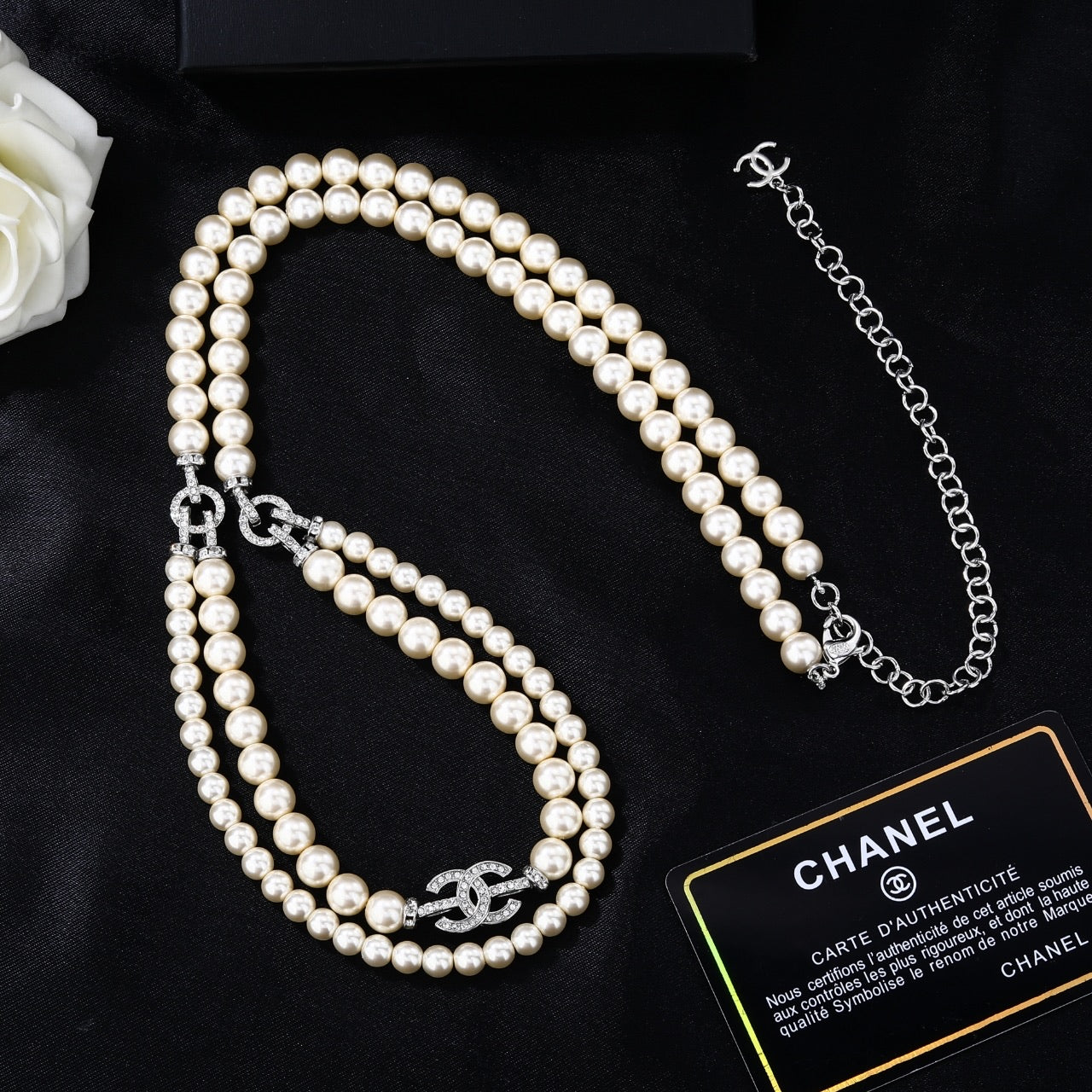 CHANEL 25S CHAIN BELT WITH PEARL STYLE 1 608643 - 30