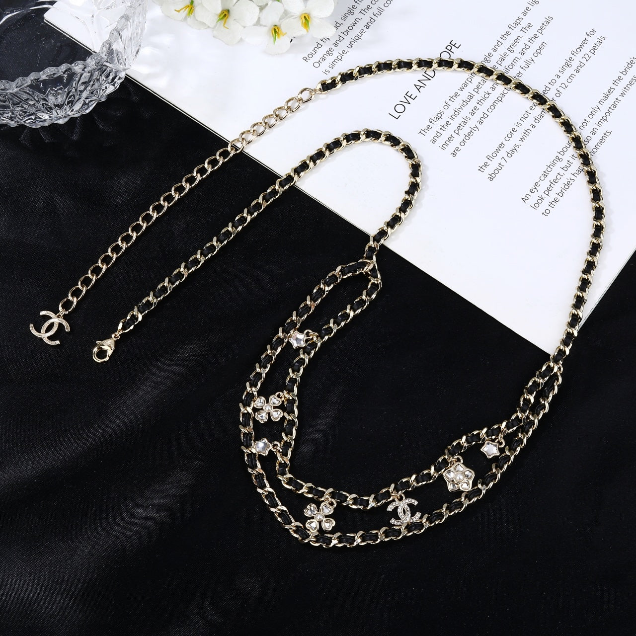 CHANEL 25S CHAIN BELT IN BLACK CALFSKIN AND GOLD METALLIC 614284 - 30