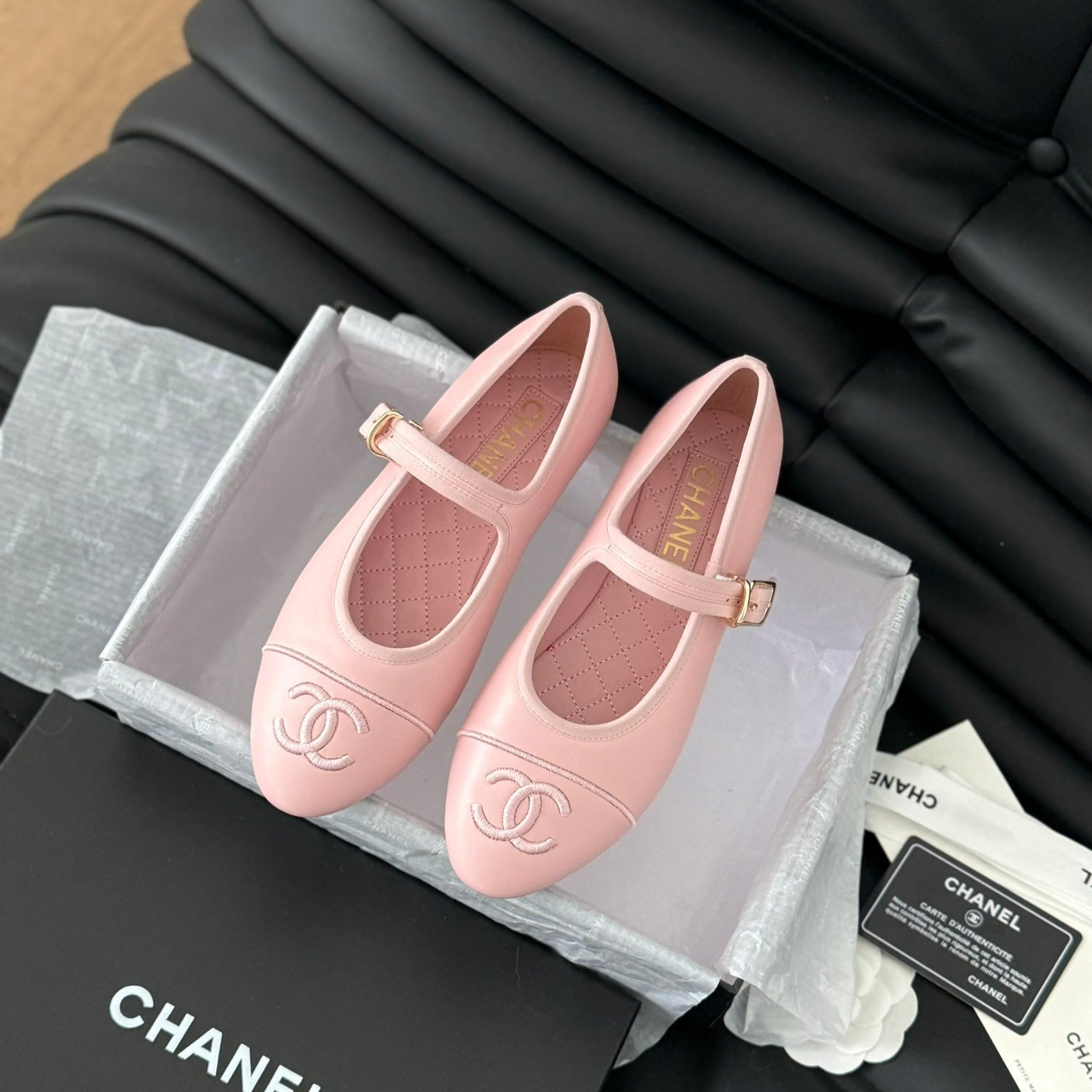 MARY JANE SHOES IN LIGHT PINK LAMBSKIN - 35
