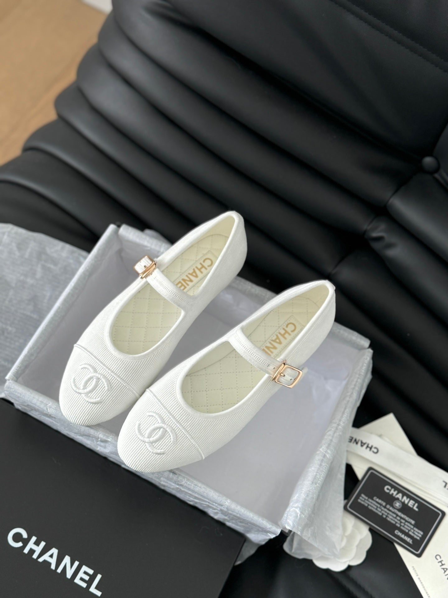 MARY JANE SHOES WHITE CORDUROY TWILL FABRIC - 35