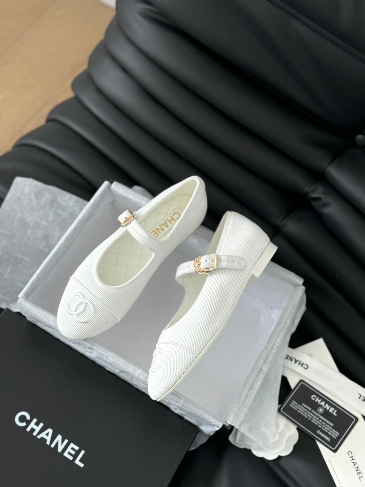 MARY JANE SHOES WHITE CORDUROY TWILL FABRIC - 35