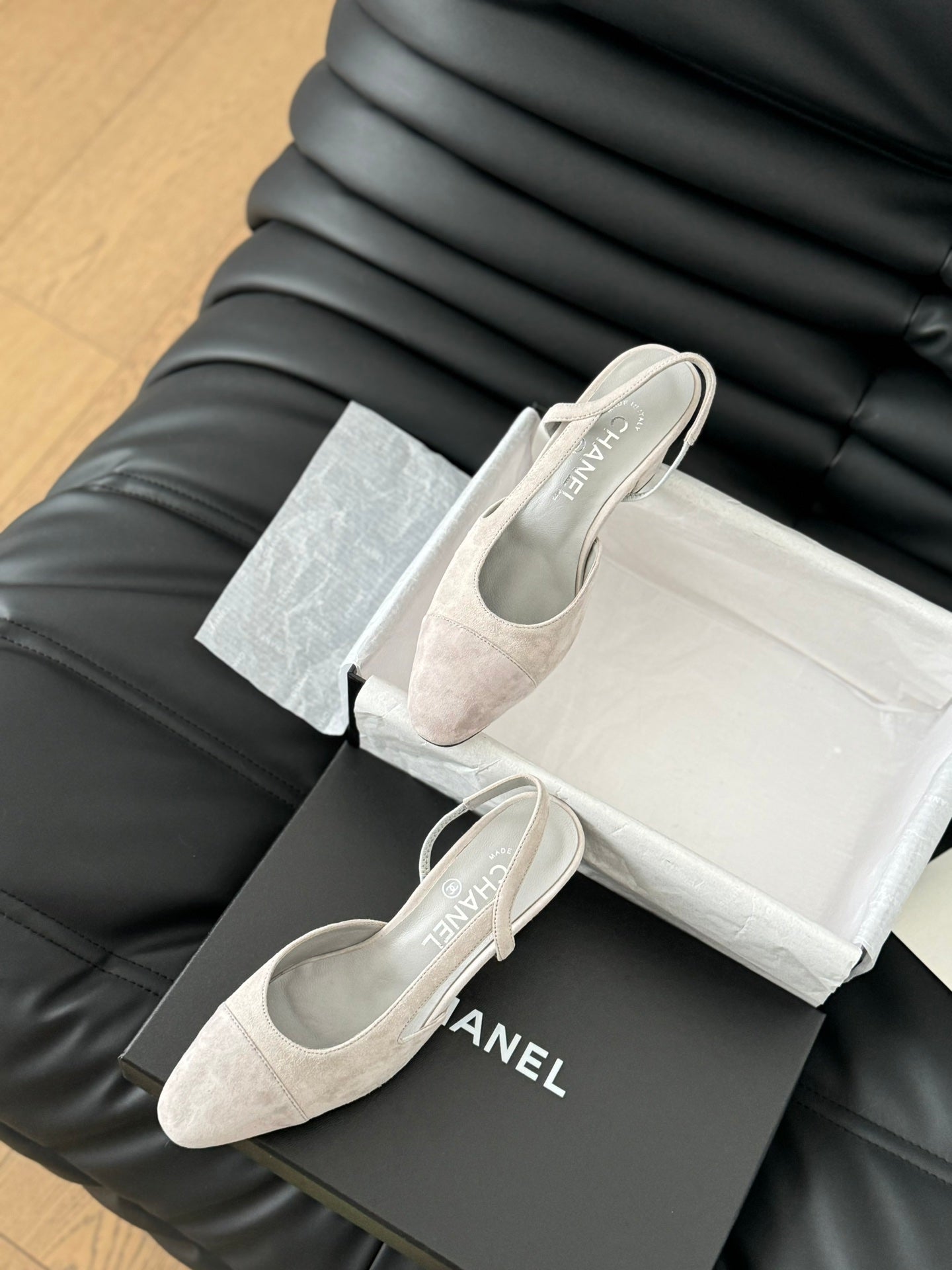 CLASSIC HIGH SLINGBACK GREY CLOUD SUEDE - 35