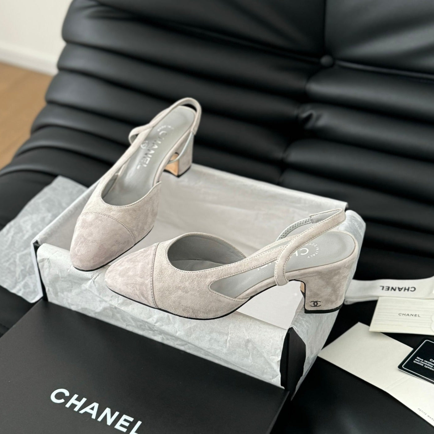 CLASSIC HIGH SLINGBACK GREY CLOUD SUEDE - 35