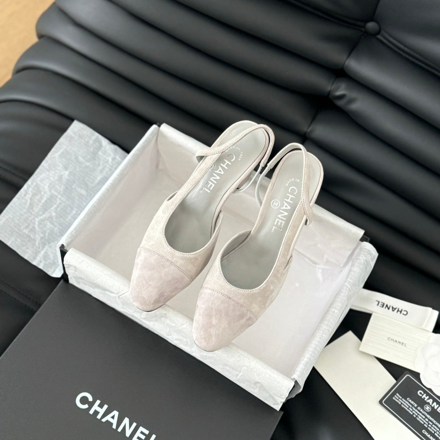 CLASSIC HIGH SLINGBACK GREY CLOUD SUEDE - 35