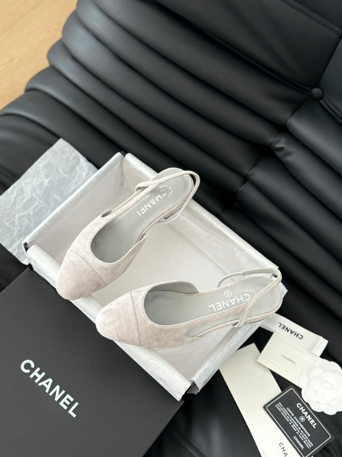 CLASSIC SLINGBACK GREY CLOUD SUEDE - 35