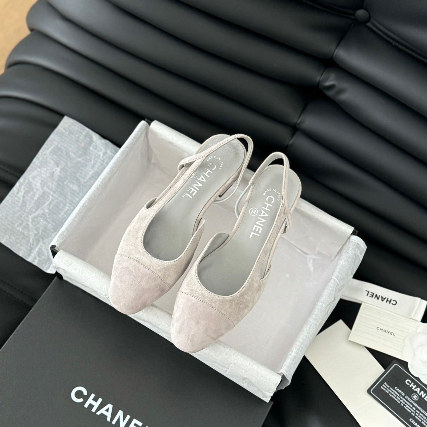 CLASSIC SLINGBACK GREY CLOUD SUEDE - 35