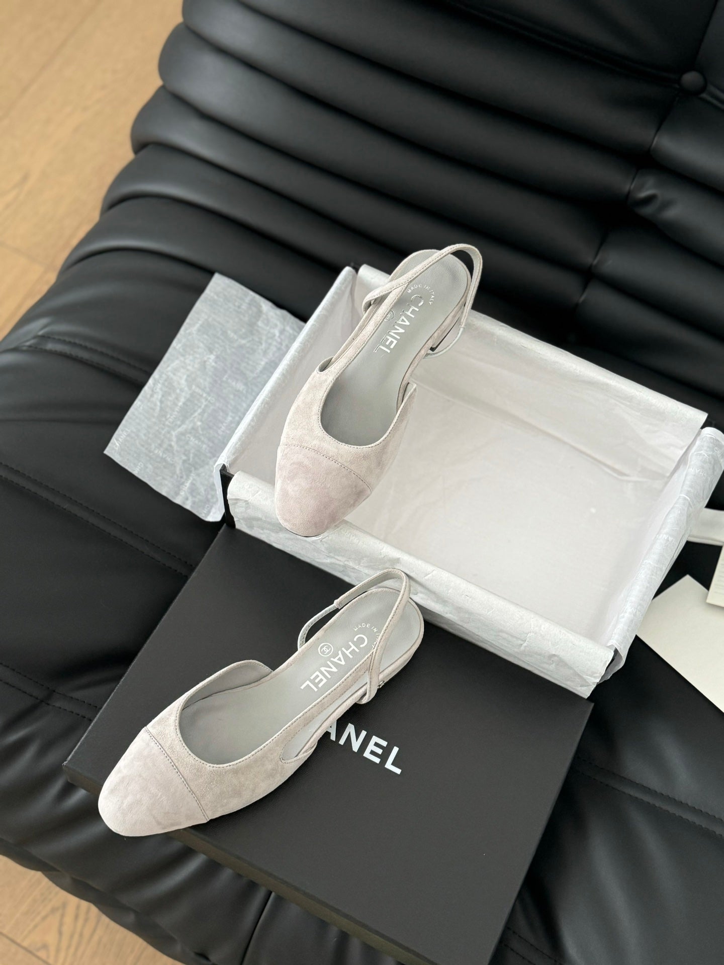 CLASSIC SLINGBACK GREY CLOUD SUEDE - 35