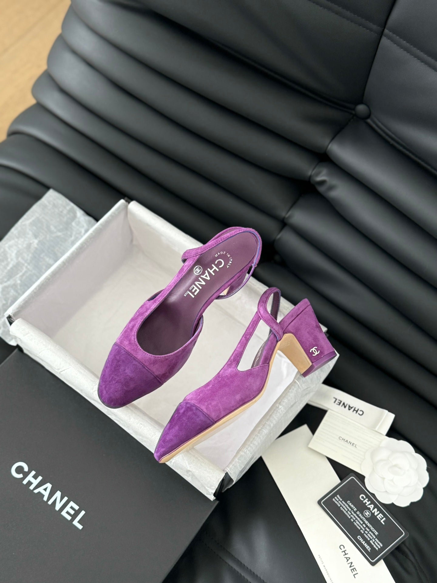 CLASSIC HIGH SLINGBACK VIOLET PURPLE SUEDE - 35